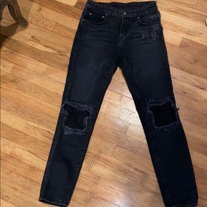 Carmar lace ripped jeans